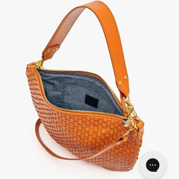 Moyen Messenger Natural Woven Checker Handbag - Picture 3 of 13